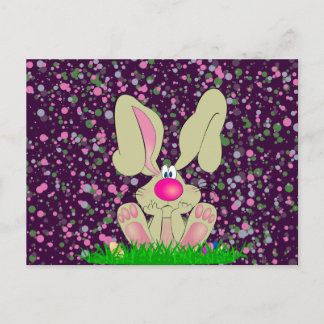 Carte de recette de lapin mignonne