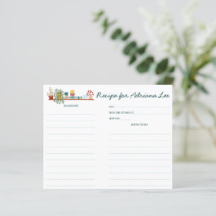 CARTE DE REÇETTE DE MARIAGE SUR MESURE STOCKER LA 
