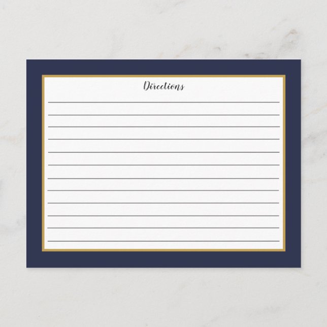Carte de recette de monogramme de flocons d'or ble (Dos)