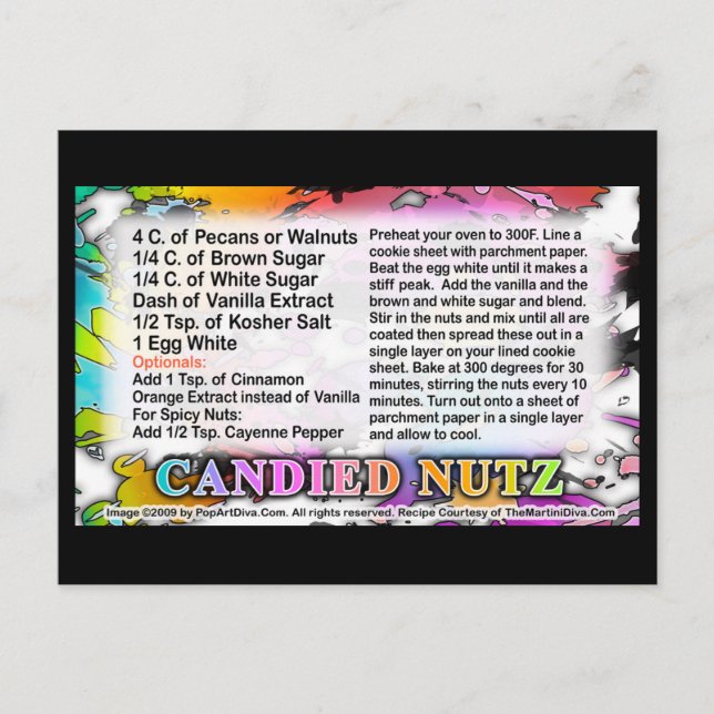 Carte de recette de nuits en conserve (Devant)