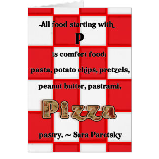 Carte de recette de pizza