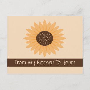 Carte de recette de tournesol