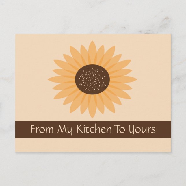 Carte de recette de tournesol (Devant)
