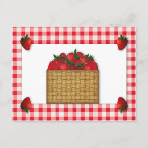 Carte de recette du panier de fraises