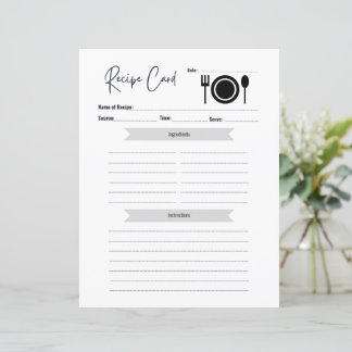 Carte de recette | Écriture vide dans la carte Élé