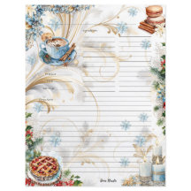 Carte de recette en pleine page