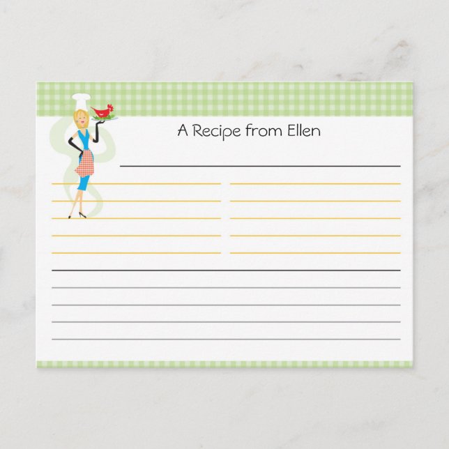 Carte de recette Fête des mariées (Devant)