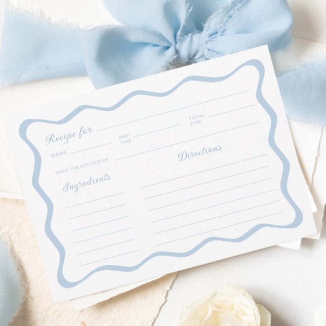 Carte de recette Fête des mariées bleue (Créateur téléchargé)