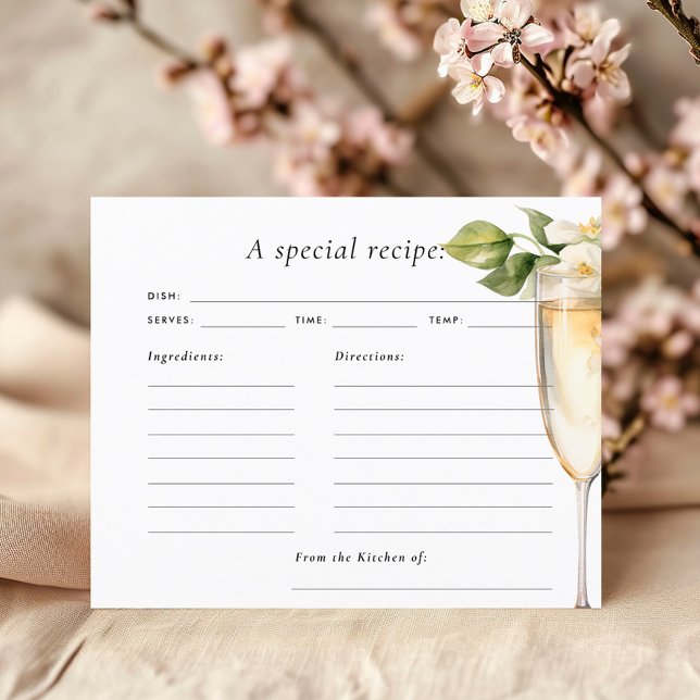 Carte de recette Fête des mariées Brunch & Bubbly (Créateur téléchargé)