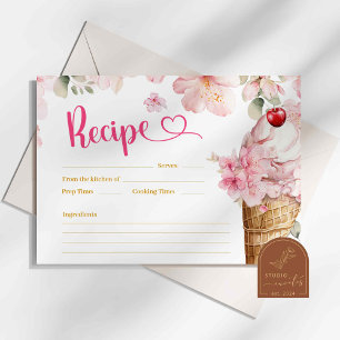 Carte de recette Fête des mariées crème glacée cer