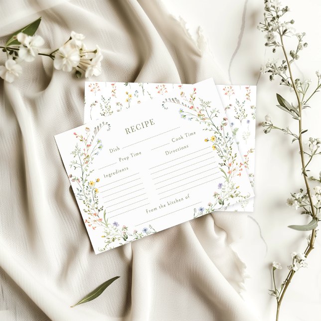 Carte de recette Fête des mariées Fleur de prairie (Créateur téléchargé)