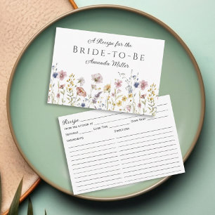 Carte de recette Fête des mariées Fleur sauvage aq