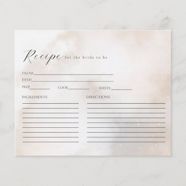 Carte de recette Fête des mariées nuages crème d'a (Devant)