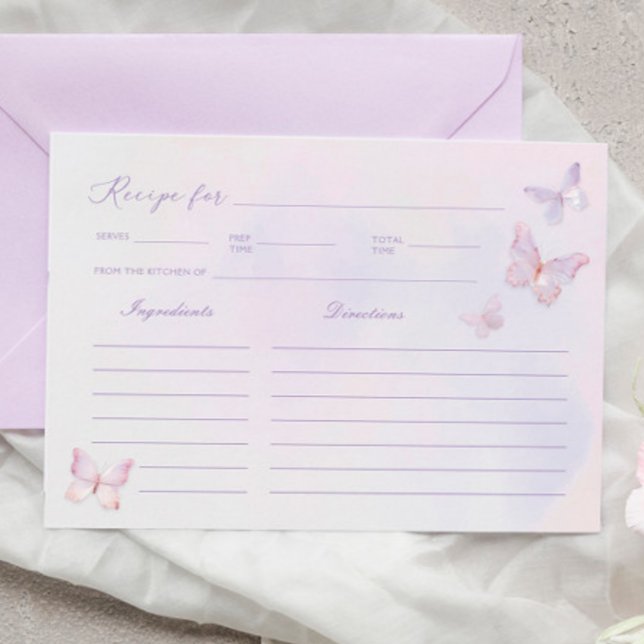 Carte de recette Fête des mariées papillon (Créateur téléchargé)