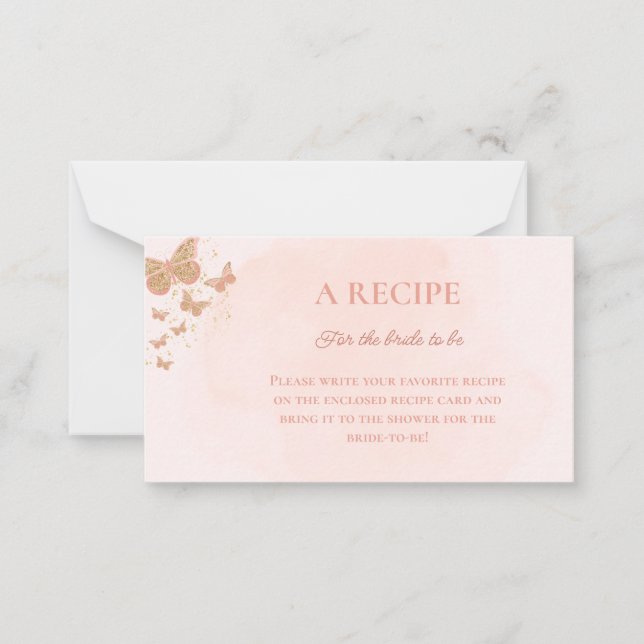 Carte de recette Fête des mariées papillons (Devant)