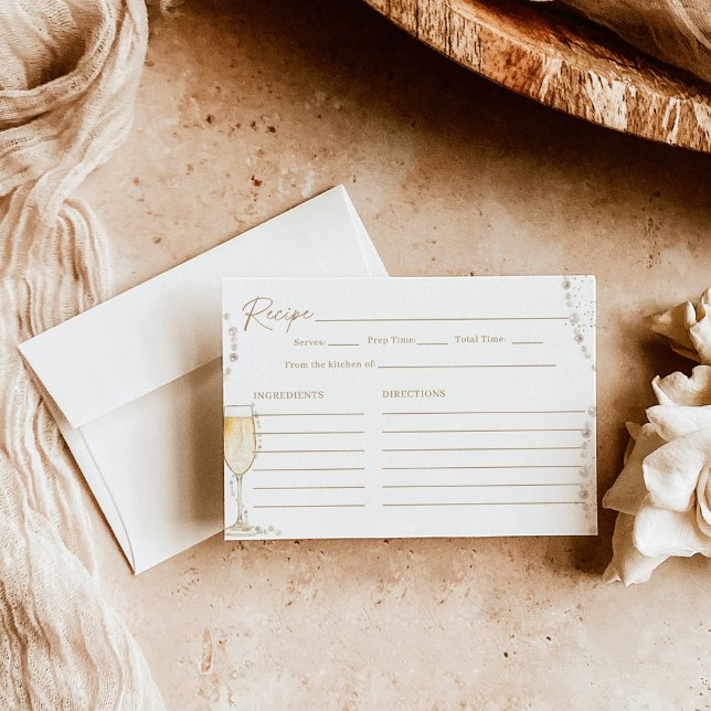 Carte de recette Fête des mariées Pearls & Prosecc (Créateur téléchargé)