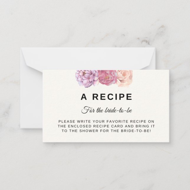 Carte de recette Fête des mariées Petals & Prosecc (Devant)