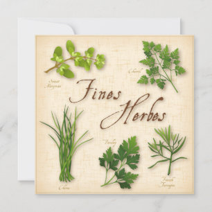 Carte de recette Fines Herbs