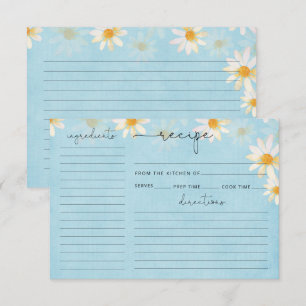 Carte de recette fleur sauvage Fête des mariées aq