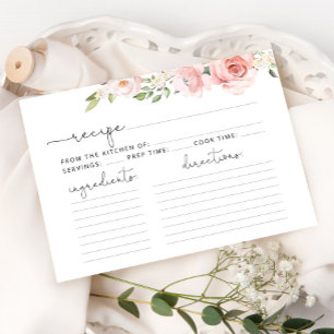 Carte de recette florale