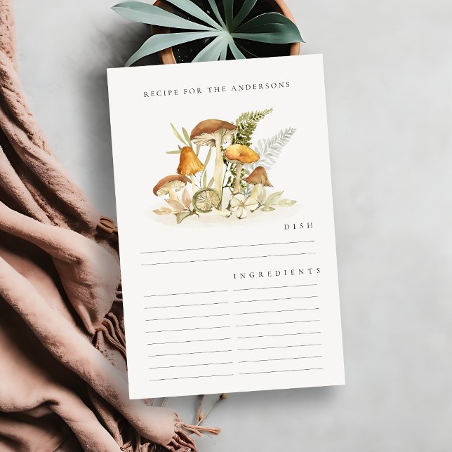 Carte de recette Foliage de champignons orange rus (Créateur téléchargé)