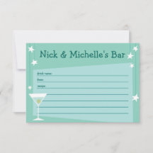 Carte de recette inspirée rétro