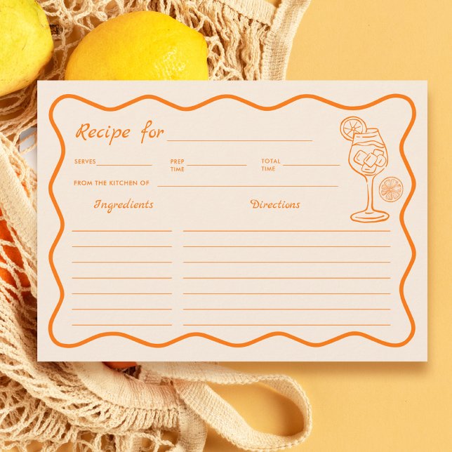 Carte de recette Love at First Spritz Fête des mar (Créateur téléchargé)