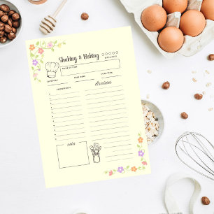 Carte de recette numérique Shaking & Baking Téléch