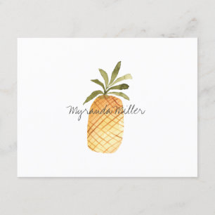 Carte de recette personnalisée Chic Ananas