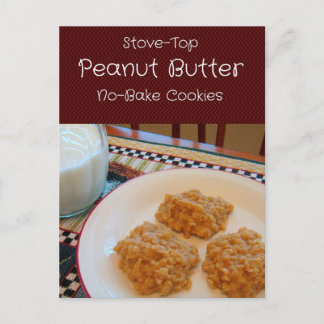 Carte de recette pour biscuits sans beurre d'arach