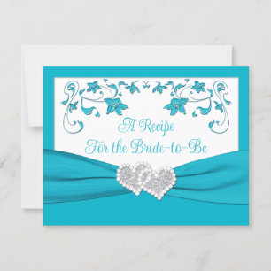 Carte de recette pour les Coeurs d'Amour Turquoise