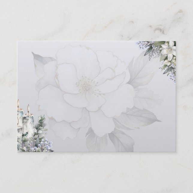 Carte de recette vide de base Elegance (Devant)