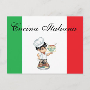Carte de recettes de cuisine italienne