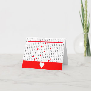 Carte de recherche de mots de la Saint-Valentin 2
