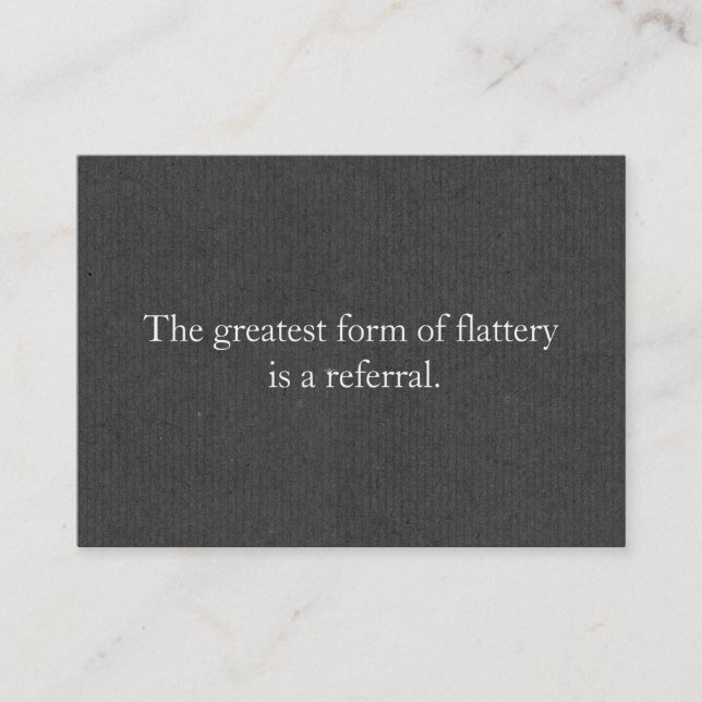 Carte de recommandation Professional Entrepreneur  (Devant)