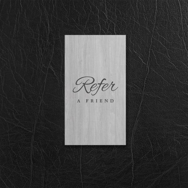 Carte de recommandation professionnelle minimalist (Minimalist Business Referral Card)