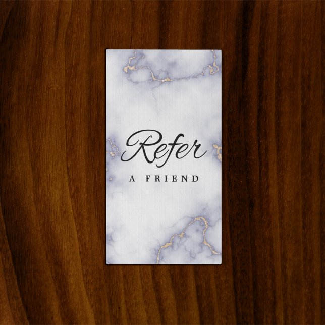Carte de recommandation professionnelle minimalist (Minimalist Business Referral Card)