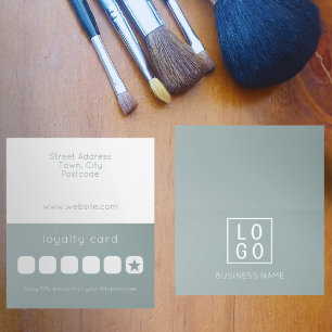 CARTE DE RÉCOMPENSE DE LOGO D'ENTREPRISE MINIMALE 