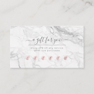 Carte de récompense PixDezines Marble Blush Pink