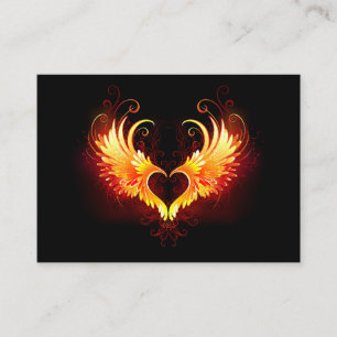 Carte De Réduction Angel Fire Heart with Wings
