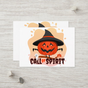 Carte De Réduction Appel de l'Esprit d'Halloween