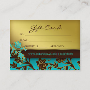 Carte De Réduction BB floral 232 d'or de spa de chèque-cadeau de