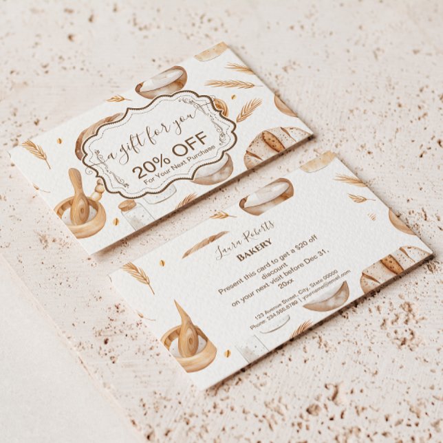 Carte De Réduction Boulangerie Artisanale de Ferme (Créateur téléchargé)