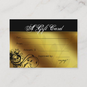Carte De Réduction Cadre floral de papillon d'or de spa de