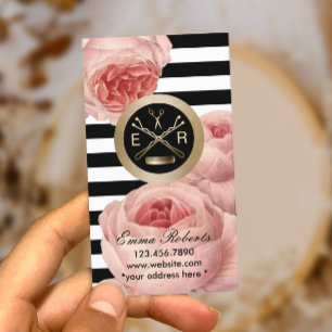 Carte De Réduction Certificat-prime floral vintage de coiffeur