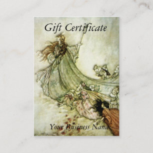 Carte De Réduction Certificat-prime parti de fées - Arthur Rackham