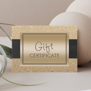 Carte De Réduction Certificat-primes neutres chics d'empreinte de