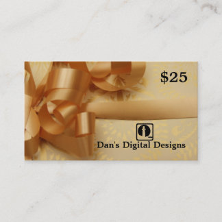 Carte De Réduction Chèque-cadeau personnalisable