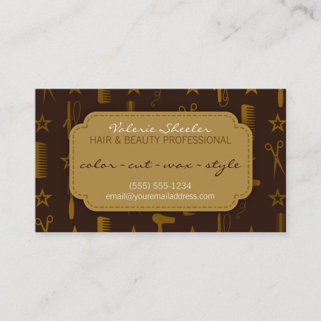 Carte De Réduction Cheveux chics d'or et de Cocos et remise de bon de (Devant)