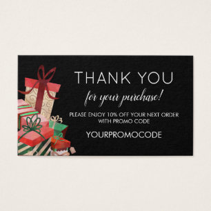Carte de réduction Code Promo cadeaux